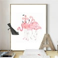 thumbnail image 4 of Zhaomeidaxi Watercolor Flamingo Wall Decor Animal Pictures for Kids Girls Room Decor  Unframed Posters Paintings Bedroom Decor(3pcs), 4 of 7