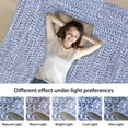 thumbnail image 4 of GlowSol 10' x 13' Area Rug Modern Braided Print Rugs for Living Room Bedroom Non-Slip Low Pile Accent Rug Washable Floor Cover, Light Blue, 4 of 8