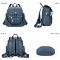 thumbnail image 5 of ALTOSY Real Leather Backpack Purse for Women Fashion Casual Shoulder Bag S107 Indigo Blue, 5 of 7