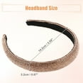 thumbnail image 5 of Unique Bargains Simplicity Rhinestone Wide-brimmed Headband Classic Style Headband for Women 5.59"x0.87" Champagne, 5 of 7