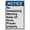 Warning Sign 1, variant on Weatherproof Vertical ANSI No Trespassing Sign (Private property No trespassing Violators will be prosecuted) 8 in" x 12 in" UV Resistant Indoor Outdoor Workplace Insdustrial Caution Warning Sign