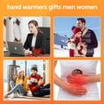 thumbnail image 6 of Behome 2Pack Magnetic Hand Warmers Rechargeable, Electric Hand Warmers With 3 Temperature Settings, Portable Pocket Heater for Winter & Outdoor, Gift for Men Women, 6 of 8