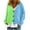Mint Green, variant on Annhoo Flannel Cardigans for Women V Neck Long Sleeve Button down Outwear Fall Plus Size Color Block Knit Sweaters