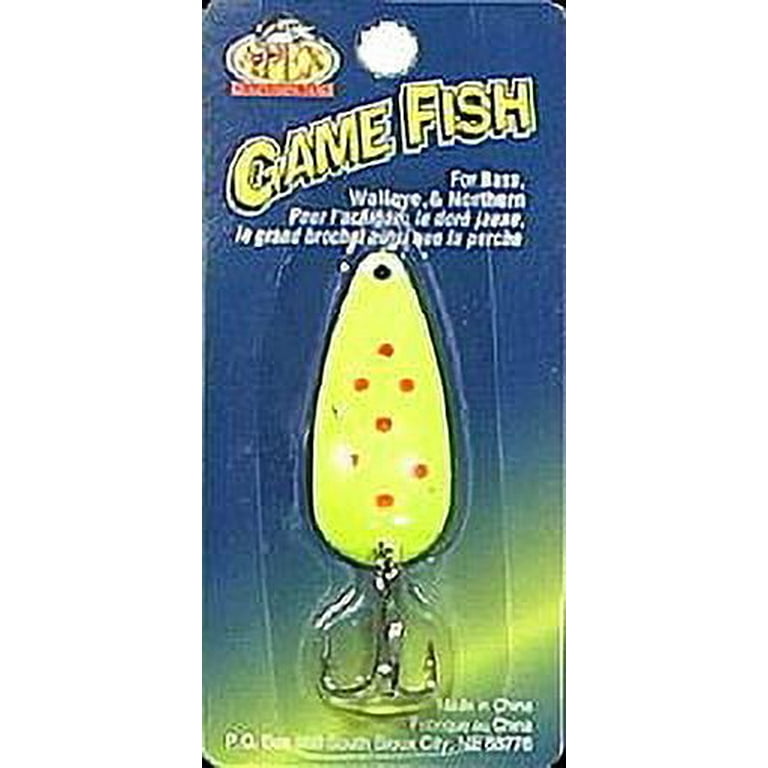Apex Tackle Gamefish Spoon Chartreuse/Orange 3/8 oz., Fishing