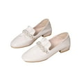 thumbnail image 2 of Lufly Small Fragrant Style Round-toe Pearl French Retro Mary Shoes For Women Flat Shallow Mouth Gentle Patent Leather Spring, 2 of 7
