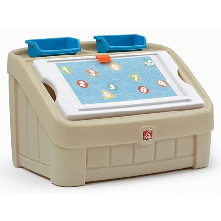 Step2 2 in 1 Toy Box - Tan