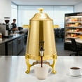 thumbnail image 5 of 3.43Gallon Stainless Steel Hot Beverage Dispenser,Coffee Chafer Urn with Spigot&Fuel Holder,Cold&Hot Drinks Dispenser for Milk Coffee Tea Juice - Parties Catering Buffet Event, 5 of 20