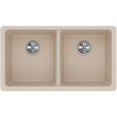 thumbnail image 5 of Elkay Quartz Classic 33" x 18-1/2" x 9-1/2", Equal Double Bowl Undermount Sink, Dusk Gray Dusk Gray, 5 of 7