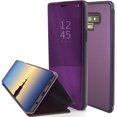 thumbnail image 2 of Smart Case for Galaxy S22 Ultra Sleep/Wake Window's View Design Flip 360 Full Body Built-in Screen Protection Protector Slim Hard Mirror Kickstand Cover for Galaxy S22 Ultra Purple, 2 of 16