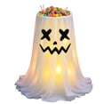 thumbnail image 4 of Halloween Decorations Ghost Light Up Candy Bowl Holder, USB Remote Ghost Candy Container, Halloween Party Table Decor, Entryway Seasonal Display, 4 of 10