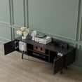 thumbnail image 7 of Cozy Castle Small TV Stand for up to 48 inch TV, Modern Entertainment Center, TV Media Console Tables for Living Room, Black, 7 of 7