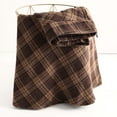 thumbnail image 5 of Women's Lattice Skirt Warm Elastic Waist Wool A-Line Pleated Tartan Winter Long Skirts, 5 of 9