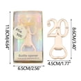 thumbnail image 3 of Abridor de Botellas de Cumpleaños, Caja de Regalo Romántica, Elegante Diseño Dorado, Perfecto para Bodas, Cumpleaños y Festividades, Decoración Elegante para El Hogar, Tamaño 14 X 8 X 2 Cm,, 3 of 7