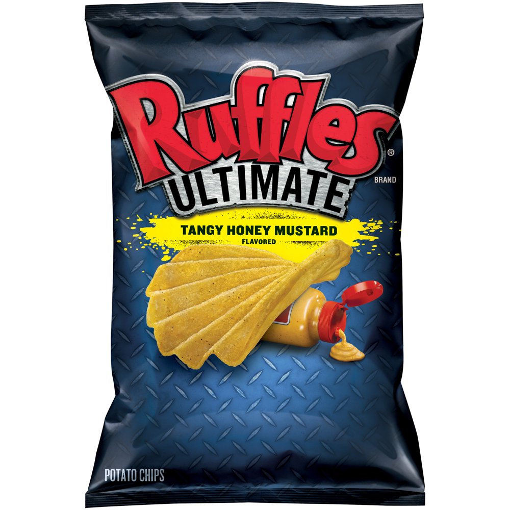 Ruffles Ultimate Tangy Honey Mustard Flavored Potato Chips, 7.5 Oz