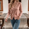 thumbnail image 6 of Vivianyo HD V Neck Cardigan Sweaters for Women, Long Sleeve Button Down Fall Sweaters for Women, Size XS-XL, 6 of 7