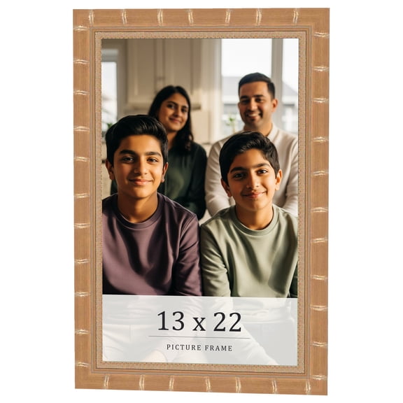 13x22 Frame Gold Real Wood Picture Frame Width 1.5 inches | Interior Frame Depth 0.5 inches |