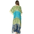 thumbnail image 2 of Sakkas Catia Women's Boho Casual Long Maxi Caftan Dress Kaftan Cover-up LougeWear - 17-Green - One Size, 2 of 5