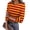 Brown, variant on Womens Tops 3/4 length sleeve Ribbed Striped Blouses Y2k Trendy Tunic Tops Casual Crew Neck Fall Spring Tops Brown XL