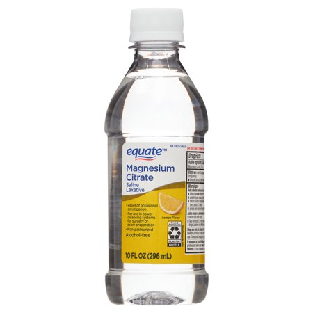Equate Magnesium Citrate Saline Laxative, Lemon Flavor, 10 fl oz