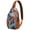 Orange-4, variant on Starfish Sling Bag for Women & Men - Vintage Ocean Themed Crossbody Chest Bag with Anti-Theft Design - Spacious Travel Backpack for Hiking, Biking, Beach Outings