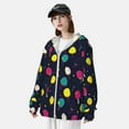 thumbnail image 3 of Fotbe Colorful Ping Pong Rackets Chaqueta con Protección Solar UPF 50+ para Hombre y Mujer, Camisa con Capucha y Bolsillos-3X-Large, 3 of 7