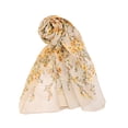 thumbnail image 2 of INSPIRE CHIC Women's Scarf Chiffon Sunscreen Swimwear Long Floral Wrap Shawls Yellow, 2 of 7