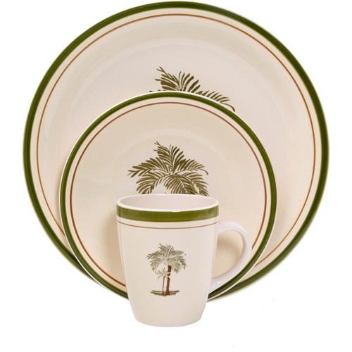 Mainstays Palm Villa 16-Piece Dinnerware Set, Multi-Color - Walmart.com Mainstays Palm Villa 16-Piece Dinnerware Set, Multi-Color - Walmart.com