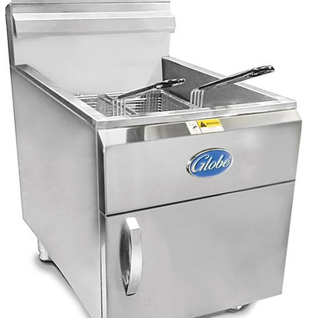Propane Gas Countertop - Globe Food GF30PG Countertop 30-LB Capacity Liquid Propane Gas Fryer