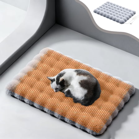 Moocorvic Pet Heating Pads for Cats, 11.81x15.75 Inch, Gray