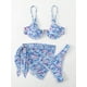 thumbnail image 1 of Bañador con estampado de leopardo para mujer, ropa de playa con minifalda, conjunto de Bikini Floral Sexy, traje de baño de tres piezas, novedad de verano, 1 of 5