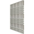 thumbnail image 4 of Ekena Millwork 19 5/8"W x 19 5/8"H Stacked EnduraWall Decorative 3D Wall Panel, Universal Aged Metallic Weathered Steel (12-Pack for 32.04 Sq. Ft.), 4 of 6