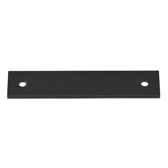 GlideRite 4-3/4" Squared Backplate 3-3/4" 96mm Center-Center, Matte Black