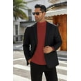 thumbnail image 4 of Oudiya Men's Mock Long Sleeve Turtleneck Lightweight Undershirt Thermal Sweater Tops, S-3XL, 4 of 6
