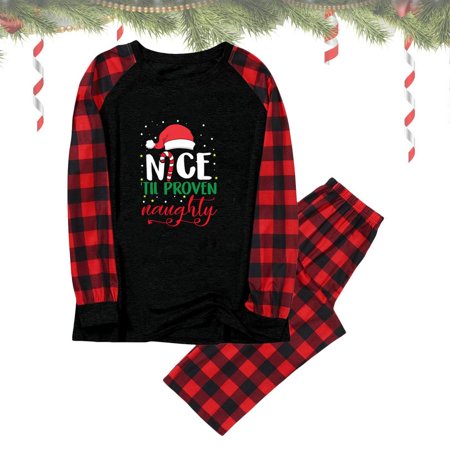 

Kafei Christmas Parent-child Clothes Christmas Matching Family Pajamas Christmas PJs For Holiday Christmas Sleepwear For Couples cozy