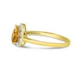 thumbnail image 4 of 10k Yellow Gold Pear Citrine And Diamond Ring, 4 of 6