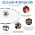 thumbnail image 5 of Oval Glass Lid 7 Quart Replacement for Crock Pot 7qt Slow Cooker for Slow Cooker scv700-s-br SCV700, 33474G, SCV700SS, SCV700-KC Replacement Oval 7 Quart Lids, 5 of 5