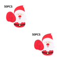 thumbnail image 1 of Naiovety 50 unids/lote de tarjetas de piruleta de papel de Papá Noel, invitaciones DIY, piruleta, paquete de regalo, decoración, regalos de Navidad, Papá Noel 2piezas Naiovety CBP146688, 1 of 6