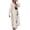 White, variant on TOUMENY Women's Hooded Cardigan Sweaters Casual Loose Long Sleeve Knit Coat Fall Winter O Neck Oversized Fashion Cardigan Brown L