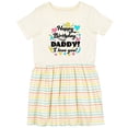 thumbnail image 3 of Inktastic Happy Birthday, Daddy I Love You Girls Toddler Dress, 3 of 5