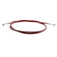 thumbnail image 1 of Brake Oil Hose 200cm High Quality Stainless Steel Wire Fuel Pipe Line Red, 1 of 7
