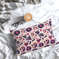 thumbnail image 5 of Pofeuu Skull lips record Guitar Print Polyester Microfiber Plush Pillowcases, Super Soft and Cozy Pillow Case Covers with Envelop Closure（Pillow core not included）-14"x20", 5 of 6