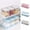 Blue #0, variant on Vaidha Transparent Wall-mounted Squares Spice Jar Set Three Spice Boxes To Form A Kitchen Combination Spice Boxes Plastic Flip Spice Boxes Seasoning Boxes Set