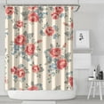 thumbnail image 2 of Waterproof Dark Red Roses Bouquet Beautifu Shower Curtain 72x84 Inch Pioneer Polyester Unique Shower Curtain for Bathroom Hotel Home Decor with 12 Plastic Hooks, 2 of 5