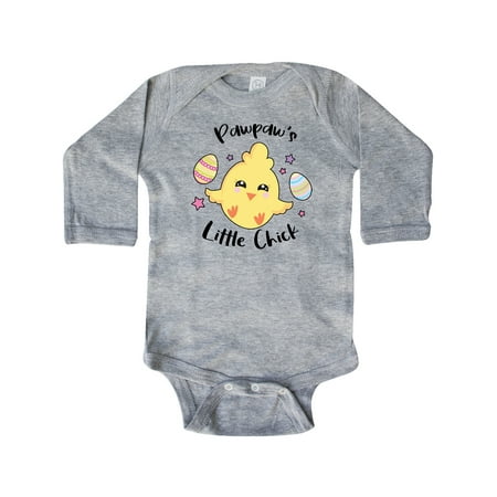 

Inktastic Happy Easter Pawpaw s Little Chick Gift Baby Girl Long Sleeve Bodysuit