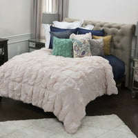 3-Pc Comforter Set in Lt Pink (Full/ Queen)