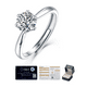 thumbnail image 1 of Xtellar Anillo De Compromiso Mujer Moissanita Original De Plata 925, 1 of 1