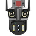 thumbnail image 2 of PTZ Camera, 6K HD IP Camera 16MP 10X Hybrid Zoom Auto Tracking PTZ Camera Outdoor Four Lens Three Screen Security Cam 4K Surveillance
--------
,Long Lasting, 2 of 7