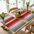 thumbnail image 5 of Red Grey Ombre Placemats Set of 6 Gradient Gradual Color Place Mats Table Mats Kitchen Dining Home Outdoor Party Table Decoration, 5 of 9