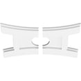 thumbnail image 2 of 16"W x 10 5/8"H x 3"ID x 3 1/2"C x 1"P Haven Architectural Grade PVC Contemporary Ceiling Medallion, Two Piece, 2 of 11