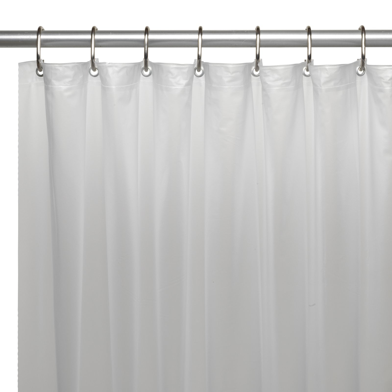 10 Gauge Vinyl Shower Curtain Liner, Extra Long Shower Curtain Liner 84 Clear
